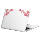 MacBook 用 スキンシール マックブック 13インチ ~ 16インチ MacBook Pro / MacBook Air 各種対応 ノートパソコン カバー ケース フィルム ステッカー アクセサリー 保護 012862 ひな祭り 桃の花 節句