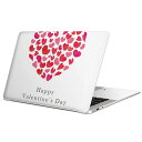 MacBook 用 スキンシール マックブック 13インチ ~ 16インチ MacBook Pro / MacBook Air 各種対応 ノートパソコン カバー ケース フィルム ステッカー アクセサリー 保護 012886 ハート バレンタイン イベント