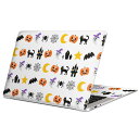 MacBook 用 スキンシール マックブック 13インチ ~ 16インチ MacBook Pro / MacBook Air 各種対応 ノートパソコン カバー ケース フィルム ステッカー アクセサリー 保護 013349 ハロウィン かぼちゃ 魔女