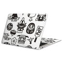 MacBook 用 スキンシール マックブック 13インチ ~ 16インチ MacBook Pro / MacBook Air 各種対応 ノートパソコン カバー ケース フィルム ステッカー アクセサリー 保護 013577 お正月 縁起物 モノトーン