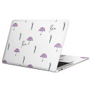 MacBook 用 スキンシール マックブック 13インチ ~ 16インチ MacBook Pro / MacBook Air 各種対応 ノートパソコン カバー ケース フィルム ステッカー アクセサリー 保護 014049 傘 雨 おしゃれ