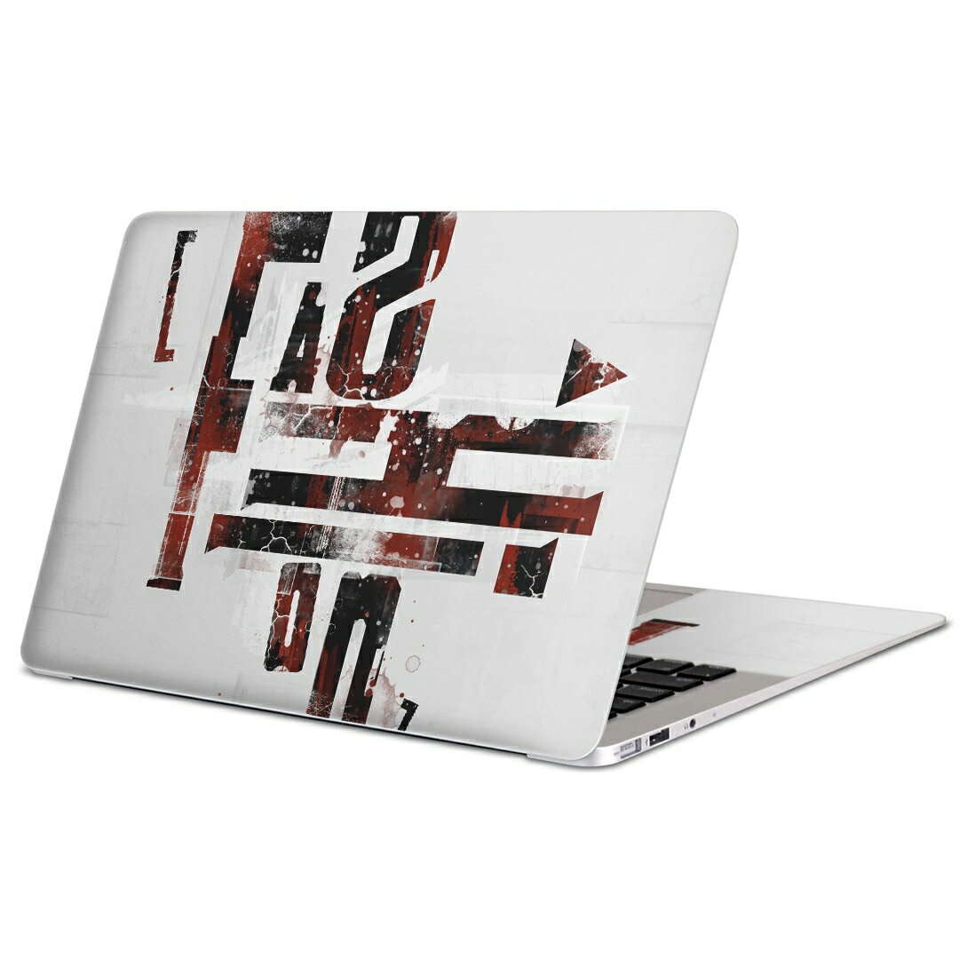 MacBook 用 スキンシール マックブック 13インチ 〜 16インチ MacBook Pro / MacBook Air 各種対応 ノートパソコン カバー ケース フィルム ステッカー アクセサリー 保護 014969 イラスト　英字