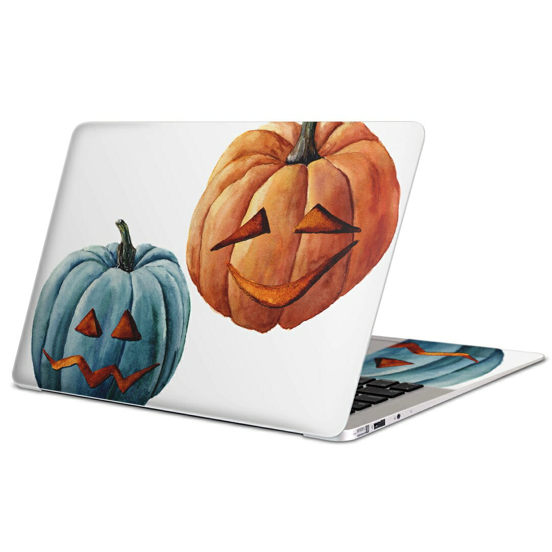 MacBook 用 スキンシール マックブック 13インチ 〜 16インチ MacBook Pro / MacBook Air 各種対応 ノートパソコン カバー ケース フィルム ステッカー アクセサリー 保護 015839 ハロウィン　かぼちゃ　halloween
