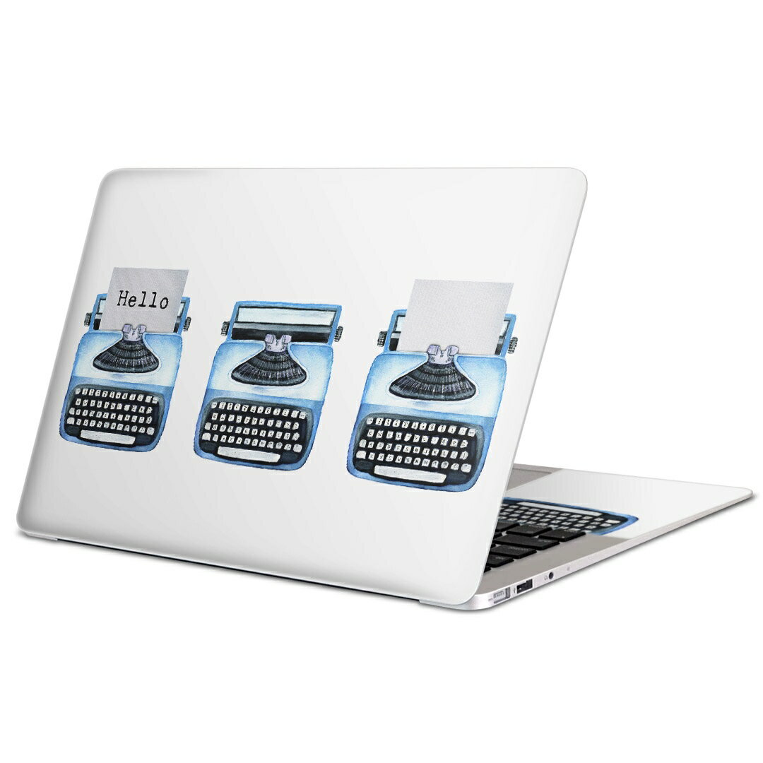 MacBook 用 スキンシール マックブック 13インチ 〜 16インチ MacBook Pro / MacBook Air 各種対応 ノートパソコン カバー ケース フィルム ステッカー アクセサリー 保護 015913 タイピングライター　レトロ