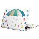 MacBook 用 スキンシール マックブック 13インチ ~ 16インチ MacBook Pro / MacBook Air 各種対応 ノートパソコン カバー ケース フィルム ステッカー アクセサリー 保護 016260 雨 傘 カラフル