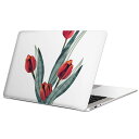 MacBook 用 スキンシール マックブック 13インチ ~ 16インチ MacBook Pro / MacBook Air 各種対応 ノートパソコン カバー ケース フィルム ステッカー アクセサリー 保護 016287 チューリップ 植物 花