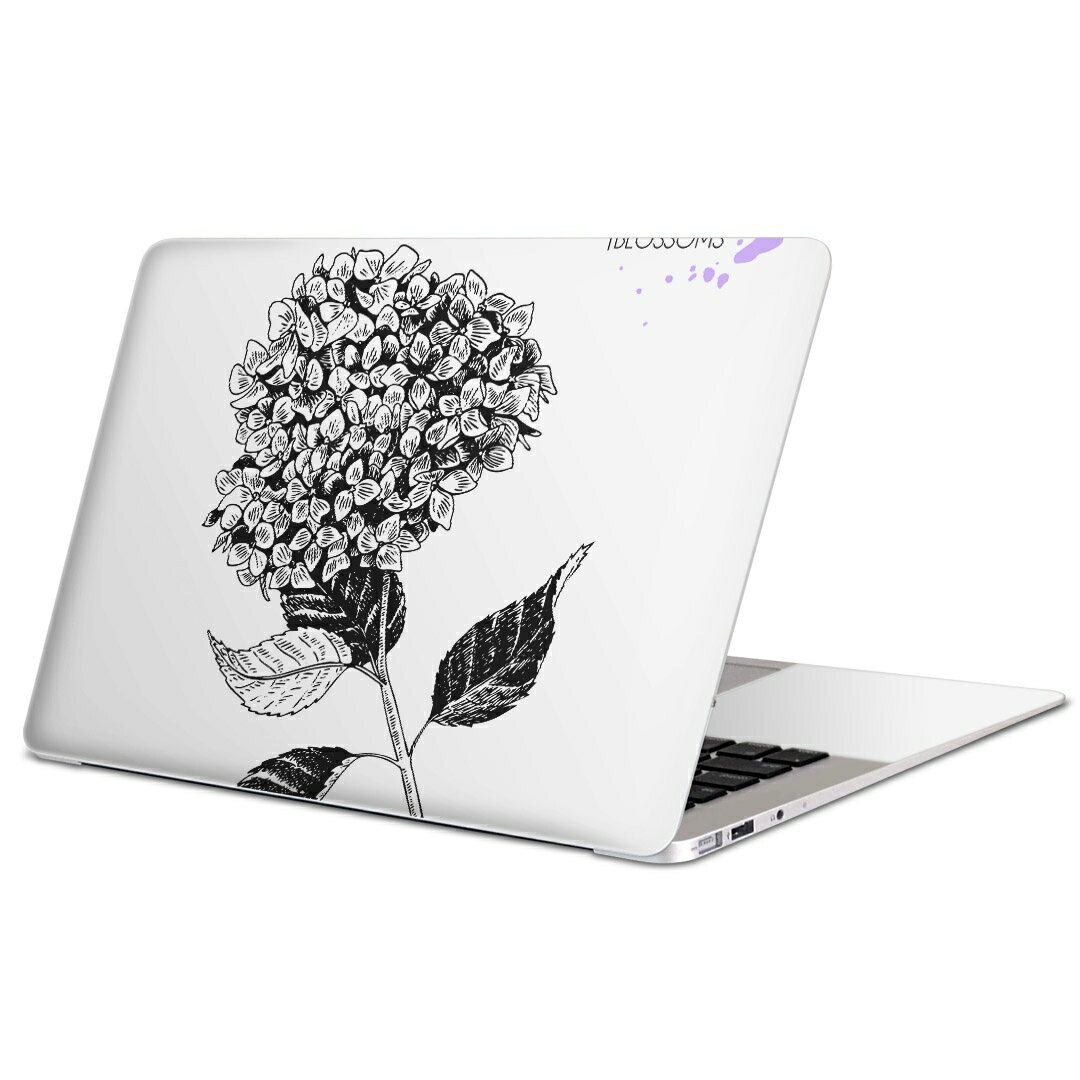 MacBook 用 スキンシール マックブック 13インチ ～ 16インチ MacBook Pro / MacBook Air 各種対応 ノートパソコン カバー ケース フィルム ステッカー アクセサリー 保護 016330 傘 梅雨 モノクロ