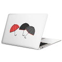 MacBook 用 スキンシール マックブック 13インチ ~ 16インチ MacBook Pro / MacBook Air 各種対応 ノートパソコン カバー ケース フィルム ステッカー アクセサリー 保護 016344 傘 梅雨 カラフル