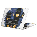 MacBook 用 スキンシール マックブック 13インチ ~ 16インチ MacBook Pro / MacBook Air 各種対応 ノートパソコン カバー ケース フィルム ステッカー アクセサリー 保護 017438 ハロウィン かわいい 屋敷 夜 おばけ