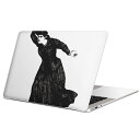MacBook 用 スキンシール マックブック 13インチ ~ 16インチ MacBook Pro / MacBook Air 各種対応 ノートパソコン カバー ケース フィルム ステッカー アクセサリー 保護 017481 ハロウィン ホラー リアル 女の人 ナイフ