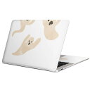 MacBook 用 スキンシール マックブック 13インチ ~ 16インチ MacBook Pro / MacBook Air 各種対応 ノートパソコン カバー ケース フィルム ステッカー アクセサリー 保護 017495 ハロウィン かわいい おばけ 手書き かわいい