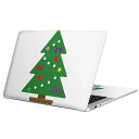 MacBook 用 スキンシール マックブック 13インチ ~ 16インチ MacBook Pro / MacBook Air 各種対応 ノートパソコン カバー ケース フィルム ステッカー アクセサリー 保護 017666 クリスマス ツリー クリスマス カラフル