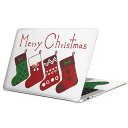 MacBook 用 スキンシール マックブック 13インチ ~ 16インチ MacBook Pro / MacBook Air 各種対応 ノートパソコン カバー ケース フィルム ステッカー アクセサリー 保護 017776 クリスマス 靴下 クリスマス かわいい