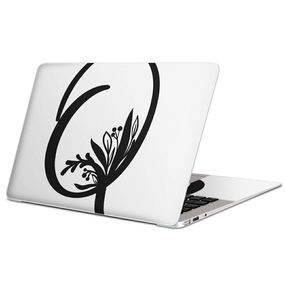 MacBook 用 スキンシール マックブック 13インチ 〜 16インチ MacBook Pro / MacBook Air 各種対応 ノートパソコン カバー ケース フィルム ステッカー アクセサリー 保護 019233 フォント 文字 q アルファベット
