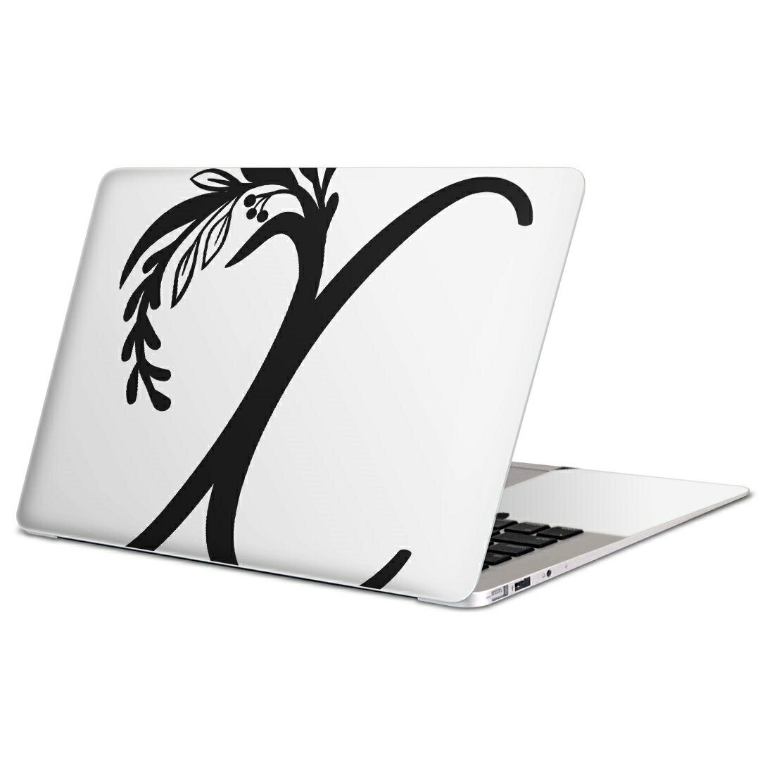 MacBook 用 スキンシール マックブック 13インチ 〜 16インチ MacBook Pro / MacBook Air 各種対応 ノートパソコン カバー ケース フィルム ステッカー アクセサリー 保護 019240 フォント 文字 x アルファベット