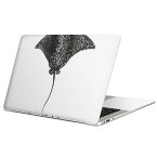 MacBook 用 スキンシール マックブック 13インチ 〜 16インチ MacBook Pro / MacBook Air 各種対応 ノートパソコン カバー ケース フィルム ステッカー アクセサリー 保護 019732 デザイン 海の生物 マダラトビエイ