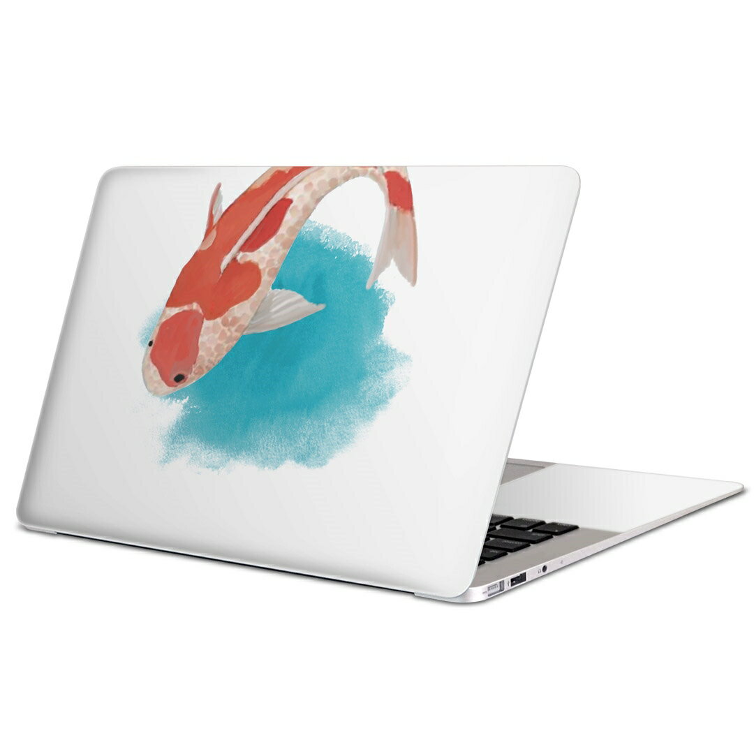 MacBook 用 スキンシール マックブック 13インチ 〜 16インチ MacBook Pro / MacBook Air 各種対応 ノートパソコン カバー ケース フィルム ステッカー アクセサリー 保護 019754 デザイン 金魚 Goldfish 魚