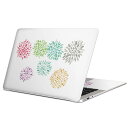 MacBook 用 スキンシール マックブック 13インチ ~ 16インチ MacBook Pro / MacBook Air 各種対応 ノートパソコン カバー ケース フィルム ステッカー アクセサリー 保護 019758 デザイン 夏 打ち上げ花火 firework
