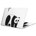 MacBook 用 スキンシール マックブック 13インチ ~ 16インチ MacBook Pro / MacBook Air 各種対応 ノートパソコン カバー ケース フィルム ステッカー アクセサリー 保護 019948 動物 アルファベット P panda パンダ