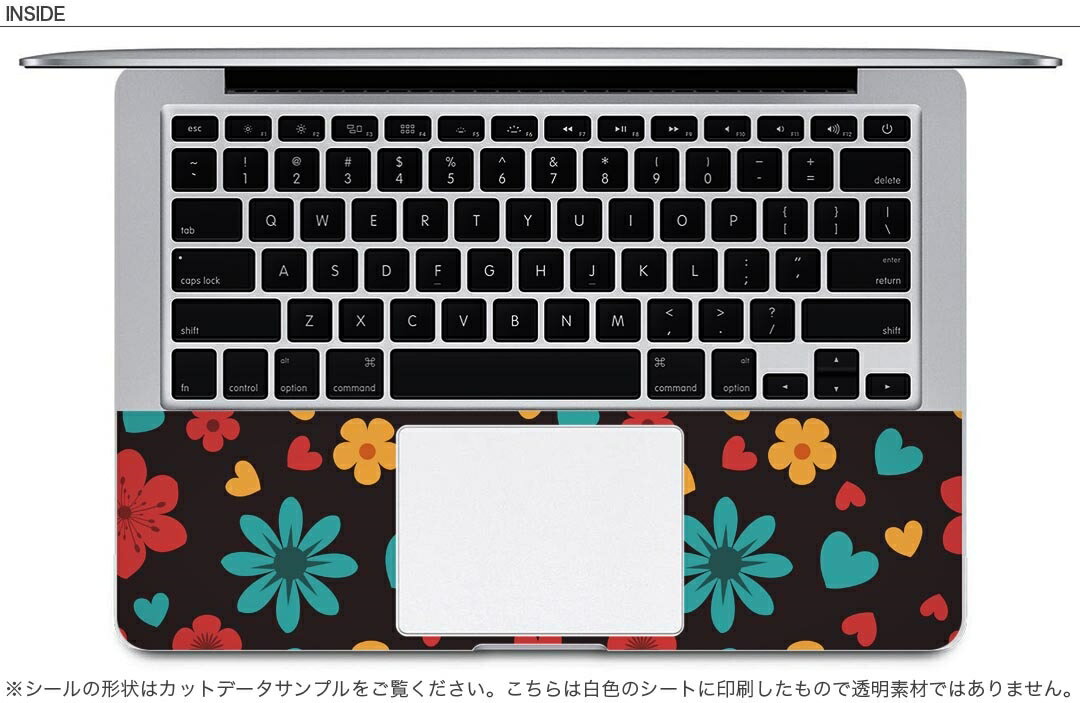 MacBook 用 スキンシール マックブック 13インチ 〜 16インチ MacBook Pro / MacBook Air 各種対応 ノートパソコン カバー ケース フィルム ステッカー アクセサリー 保護 006359 花