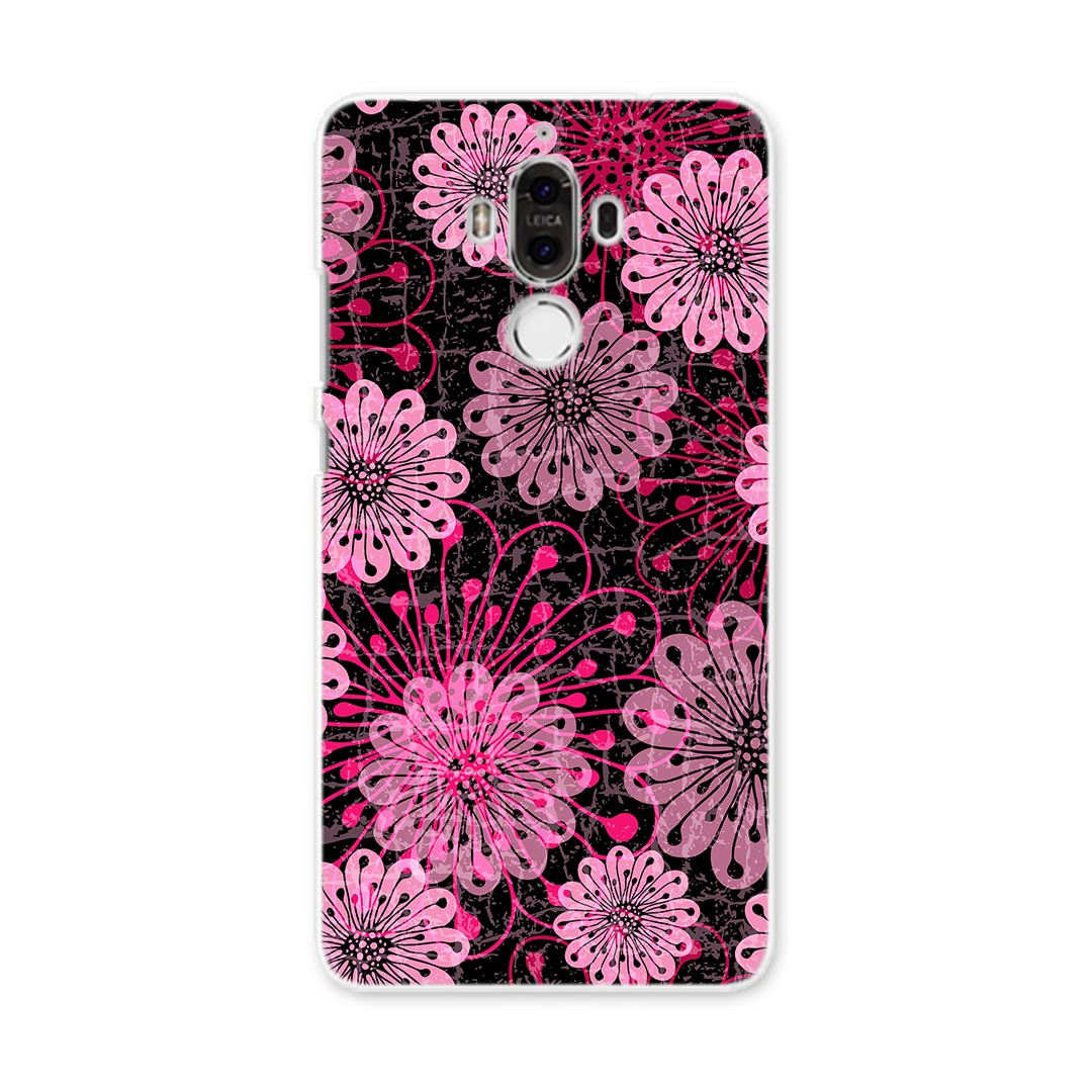 樂天商城 - HUAWEI Mate 9 ファーウェイ mate9 simfree SIMフリー スマホ カバー ケース スマホケース スマホカバー PC ハードケース 花　フラワー　ピンク フラワー 002900