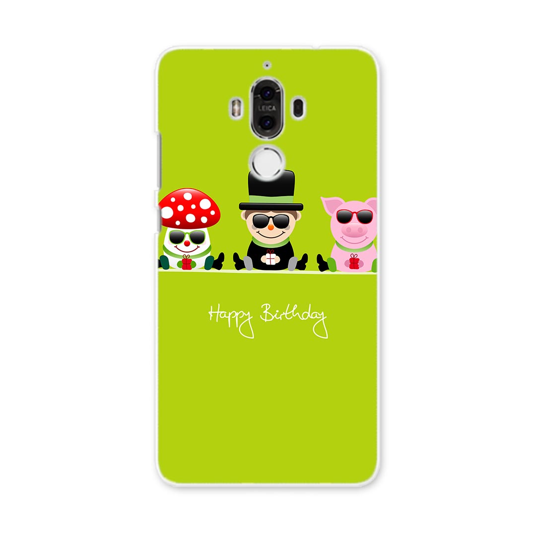 HUAWEI Mate 9 화웨이 mate9 simfree SIM프리 스마트폰 커버 케이스 스마트폰 케이스 스마트폰 커버 PC 하드 케이스 선글라스 캐릭터 일러스트 황록 동물 008295