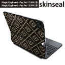 マジックキーボード 用 スキンシール 11インチ 13インチ iPad Pro11(M4) iPad Pro13(M4)用 2024年発売 第5世代 Magic Keyboard 対応 前面 背面 保護シール 人気 ペイズリー ダマスク 花 000388