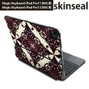 マジックキーボード 用 スキンシール 11インチ 13インチ iPad Pro11(M4) iPad Pro13(M4)用 2024年発売 第5世代 Magic Keyboard 対応 前面 背面 保護シール 人気 ペイズリー ダマスク 花 000402