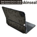 マジックキーボード 用 スキンシール 11インチ 13インチ iPad Pro11(M4) iPad Pro13(M4)用 2024年発売 第5世代 Magic Keyboard 対応 前面 背面 保護シール 人気 ペイズリー ダマスク 花 000417
