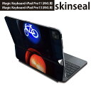 マジックキーボード 用 スキンシール 11インチ 13インチ iPad Pro11(M4) iPad Pro13(M4)用 2024年発売 第5世代 Magic Keyboard 対応 前面 背面 保護シール 人気 信号機 写真 自転車 022974