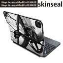 マジックキーボード 用 スキンシール 11インチ 13インチ iPad Pro11(M4) iPad Pro13(M4)用 2024年発売 第5世代 Magic Keyboard 対応 前面 背面 保護シール 人気 自転車 写真 モノクロ 022978