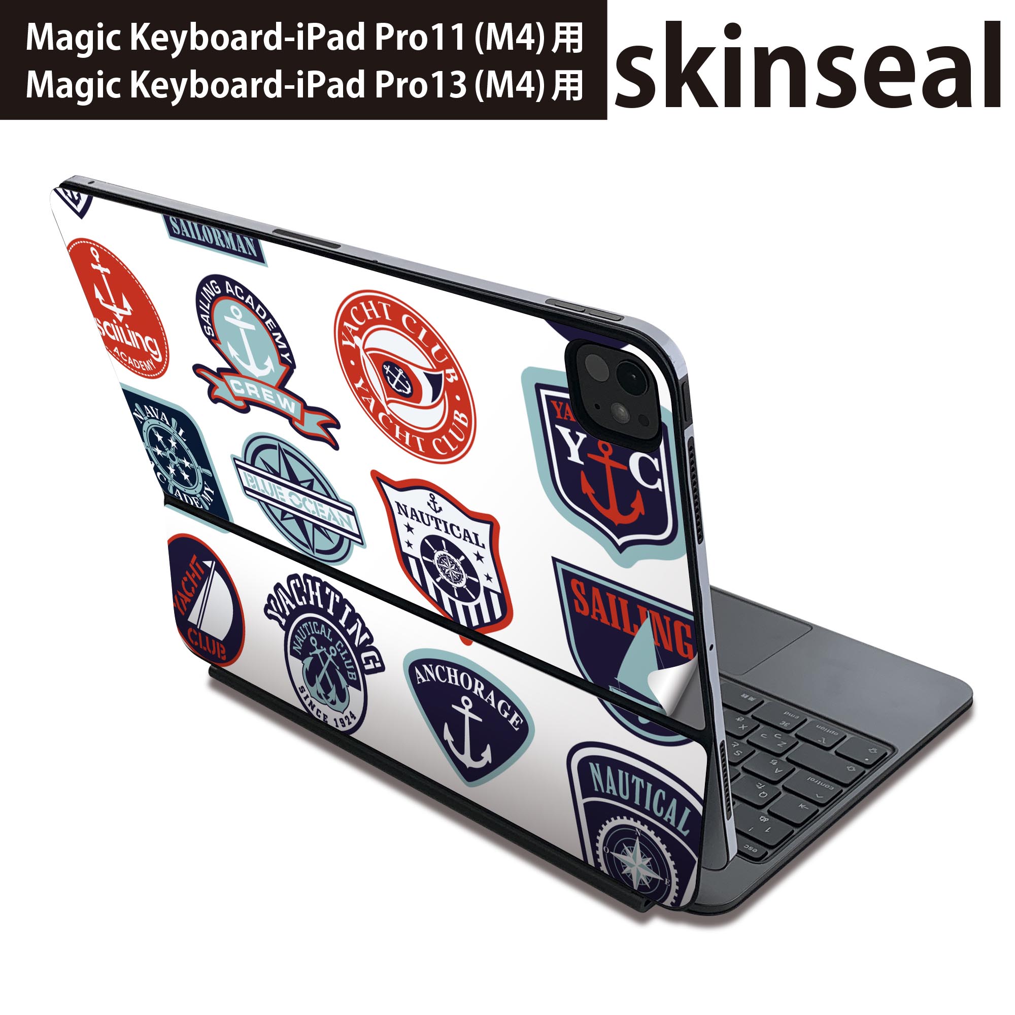 商品特徴・貼るだけでおしゃれに簡単着せ替え、Magic Keyboard 全面デザインスキンシール！・高精細プリントで写真と遜色がない仕上がり！・ちょっとしたすり傷から端末を保護！・「裸で持つ派」の人にはもちろん、お手持ちのクリアケース付けてもOK！・エアフリー素材で気泡の心配も軽減！・貼り直しOK！位置調整も安心！注意事項画像はサンプルです。ご覧の環境によっては多少色味に違いを感じる場合がございます。 イメージと違った、モニターと色味が異なるという理由での交換や返金はご対応出来かねます。端末本体やクリアケースは付属しません。貼付時のずれやカメラ周りの凹凸を考慮してカメラ穴等は少し大きめにカットしています。貼付の際はカメラ穴を基準に位置を合わせてください。カメラ付近の何もないように見える場所に穴が開いていますが、こちらは近接・明るさ感知センサー用の穴です。端末本体に直接貼ることを想定しています。保護フィルムなどの上から貼ると上手く貼れない可能性があります初回貼付時の位置調整や貼り直しは可能ですが、しっかり接着させた後の貼り直しは保証しておりません。こちらは無地のシートにプリントした商品で、デコなどの加工はございません。 凹凸や光沢があるように見えたり布地や金属を素材にしたように見える商品もありますが、図版によるものです。印刷カメラ穴の位置にわずかなズレが生じる場合がございます。ご注文後に1点1点制作する受注生産品のため、不良品以外のご返品や交換は固くお断り致します。 機種間違いも保証対象外となりますため、ご注文の際は必ず機種をご確認下さい。発送について完全受注生産のハンドメイド商品となりますので、既製品と比べて発送までお時間を頂いています。 基本的に決済確認後、2?3営業日、最大で10営業日での発送となります。繁忙期や休業日明けの場合はさらに時間がかかる場合があります。 その際には別途メールにてご連絡致します。メール便の場合、発送日から到着までに2?4日ほどかかる場合が多く、紛失などの保障もご対応できかねます。あらかじめご了承下さい。