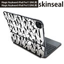 マジックキーボード 用 スキンシール 11インチ 13インチ iPad Pro11(M4) iPad Pro13(M4)用 2024年発売 第5世代 Magic Keyboard 対応 前面 背面 保護シール 人気 テニス イラスト 004831(2)