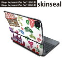 マジックキーボード 用 スキンシール 11インチ 13インチ iPad Pro11(M4) iPad Pro13(M4)用 2024年発売 第5世代 Magic Keyboard 対応 前面 背面 保護シール 人気 沖縄 イラスト カラフル 005541