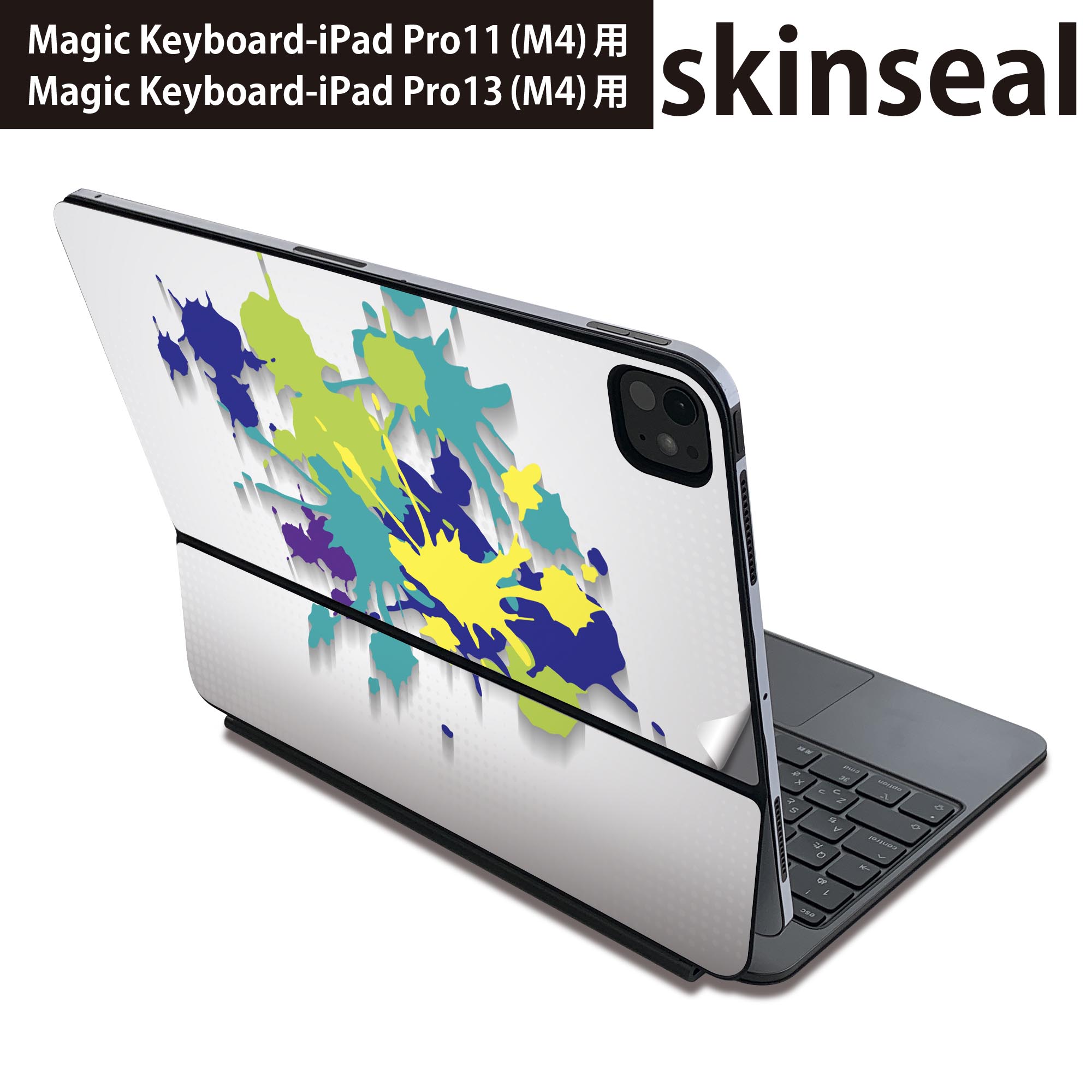 商品特徴・貼るだけでおしゃれに簡単着せ替え、Magic Keyboard 全面デザインスキンシール！・高精細プリントで写真と遜色がない仕上がり！・ちょっとしたすり傷から端末を保護！・「裸で持つ派」の人にはもちろん、お手持ちのクリアケース付けてもOK！・エアフリー素材で気泡の心配も軽減！・貼り直しOK！位置調整も安心！注意事項画像はサンプルです。ご覧の環境によっては多少色味に違いを感じる場合がございます。 イメージと違った、モニターと色味が異なるという理由での交換や返金はご対応出来かねます。端末本体やクリアケースは付属しません。貼付時のずれやカメラ周りの凹凸を考慮してカメラ穴等は少し大きめにカットしています。貼付の際はカメラ穴を基準に位置を合わせてください。カメラ付近の何もないように見える場所に穴が開いていますが、こちらは近接・明るさ感知センサー用の穴です。端末本体に直接貼ることを想定しています。保護フィルムなどの上から貼ると上手く貼れない可能性があります初回貼付時の位置調整や貼り直しは可能ですが、しっかり接着させた後の貼り直しは保証しておりません。こちらは無地のシートにプリントした商品で、デコなどの加工はございません。 凹凸や光沢があるように見えたり布地や金属を素材にしたように見える商品もありますが、図版によるものです。印刷カメラ穴の位置にわずかなズレが生じる場合がございます。ご注文後に1点1点制作する受注生産品のため、不良品以外のご返品や交換は固くお断り致します。 機種間違いも保証対象外となりますため、ご注文の際は必ず機種をご確認下さい。発送について完全受注生産のハンドメイド商品となりますので、既製品と比べて発送までお時間を頂いています。 基本的に決済確認後、2?3営業日、最大で10営業日での発送となります。繁忙期や休業日明けの場合はさらに時間がかかる場合があります。 その際には別途メールにてご連絡致します。メール便の場合、発送日から到着までに2?4日ほどかかる場合が多く、紛失などの保障もご対応できかねます。あらかじめご了承下さい。