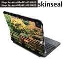 マジックキーボード 用 スキンシール 11インチ 13インチ iPad Pro11(M4) iPad Pro13(M4)用 2024年発売 第5世代 Magic Keyboard 対応 前面 背面 保護シール 人気 写真 和風 建物 秋 紅葉 008066