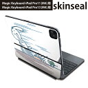 マジックキーボード 用 スキンシール 11インチ 13インチ iPad Pro11(M4) iPad Pro13(M4)用 2024年発売 第5世代 Magic Keyboard 対応 前面 背面 保護シール 人気 うさぎ 亀 イラスト 008928