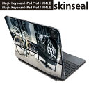 マジックキーボード 用 スキンシール 11インチ 13インチ iPad Pro11(M4) iPad Pro13(M4)用 2024年発売 第5世代 Magic Keyboard 対応 前面 背面 保護シール 人気 自転車 写真 黄色 010828