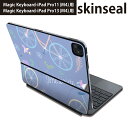 マジックキーボード 用 スキンシール 11インチ 13インチ iPad Pro11(M4) iPad Pro13(M4)用 2024年発売 第5世代 Magic Keyboard 対応 前面 背面 保護シール 人気 かわいい 鳥 自転車 011863