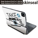 マジックキーボード 用 スキンシール 11インチ 13インチ iPad Pro11(M4) iPad Pro13(M4)用 2024年発売 第5世代 Magic Keyboard 対応 前面 背面 保護シール 人気 カメラ 英字 おしゃれ 011924(2)