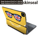 マジックキーボード 用 スキンシール 11インチ 13インチ iPad Pro11(M4) iPad Pro13(M4)用 2024年発売 第5世代 Magic Keyboard 対応 前面 背面 保護シール 人気 サングラス スマイル 英字 012615(2)