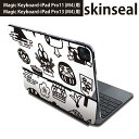 マジックキーボード 用 スキンシール 11インチ 13インチ iPad Pro11(M4) iPad Pro13(M4)用 2024年発売 第5世代 Magic Keyboard 対応 前面 背面 保護シール 人気 お正月 縁起物 モノトーン 013577