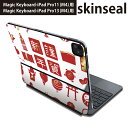 マジックキーボード 用 スキンシール 11インチ 13インチ iPad Pro11(M4) iPad Pro13(M4)用 2024年発売 第5世代 Magic Keyboard 対応 前面 背面 保護シール 人気 お正月 紅白 謹賀新年 013627