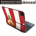 マジックキーボード 用 スキンシール 11インチ 13インチ iPad Pro11(M4) iPad Pro13(M4)用 2024年発売 第5世代 Magic Keyboard 対応 前面 背面 保護シール 人気 お正月 紅白 門松 013628