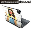 マジックキーボード 用 スキンシール 11インチ 13インチ iPad Pro11(M4) iPad Pro13(M4)用 2024年発売 第5世代 Magic Keyboard 対応 前面 背面 保護シール 人気 夏 外国人 すいか 014930(2)