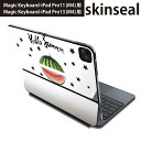 マジックキーボード 用 スキンシール 11インチ 13インチ iPad Pro11(M4) iPad Pro13(M4)用 2024年発売 第5世代 Magic Keyboard 対応 前面 背面 保護シール 人気 スイカ 夏 summer 017842