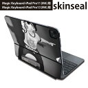 マジックキーボード 用 スキンシール 11インチ 13インチ iPad Pro11(M4) iPad Pro13(M4)用 2024年発売 第5世代 Magic Keyboard 対応 前面 背面 保護シール 人気 アート 白黒 音楽 018305(2)