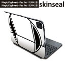 マジックキーボード 用 スキンシール 11インチ 13インチ iPad Pro11(M4) iPad Pro13(M4)用 2024年発売 第5世代 Magic Keyboard 対応 前面 背面 保護シール 人気 文字 o アルファベット 019356(2)