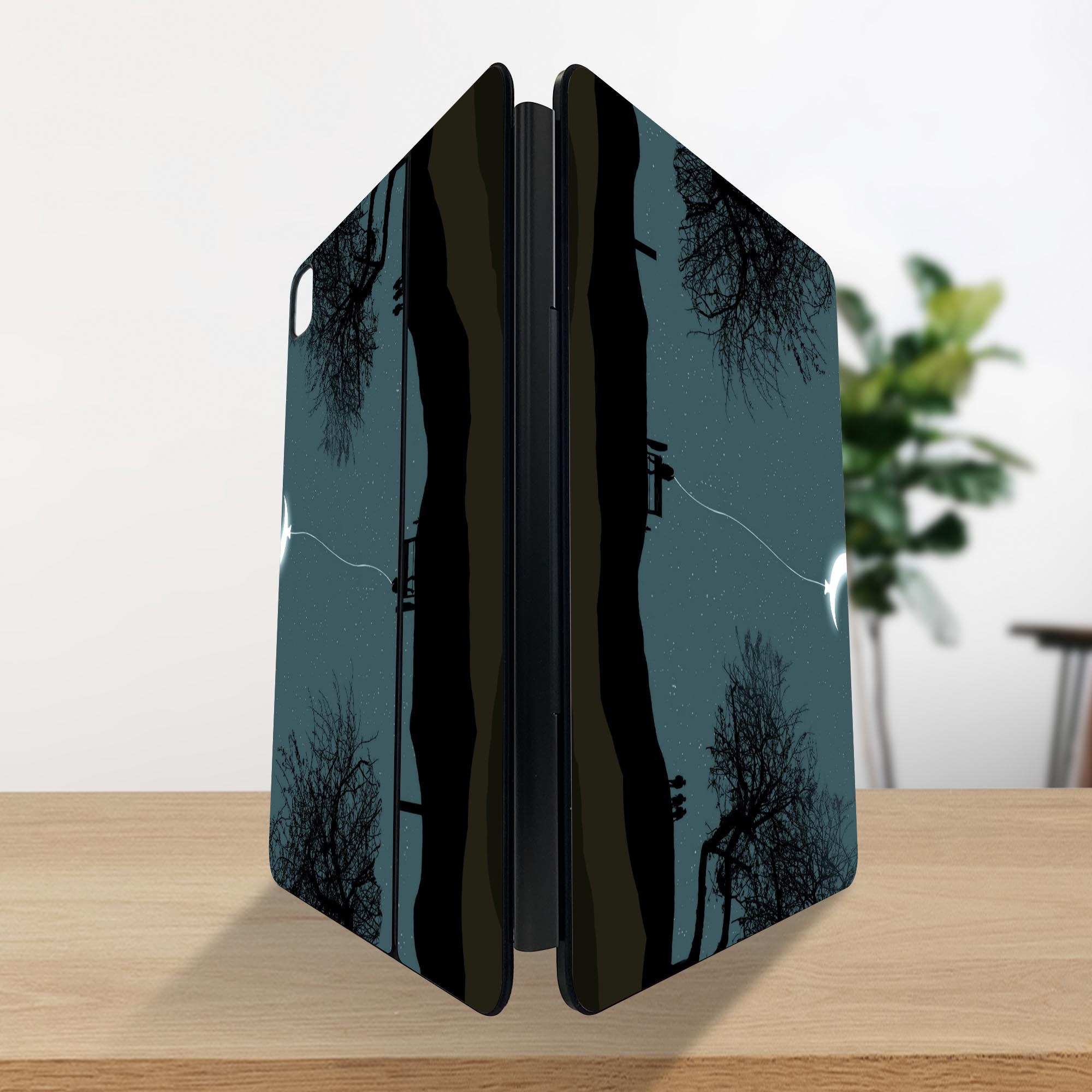 マジックキーボード 用 スキンシール 11インチ 13インチ iPad Pro11(M4) iPad Pro13(M4)用 2024年発売 第5世代 Magic Keyboard 対応 前面 背面 保護シール 人気 月　イラスト 023173