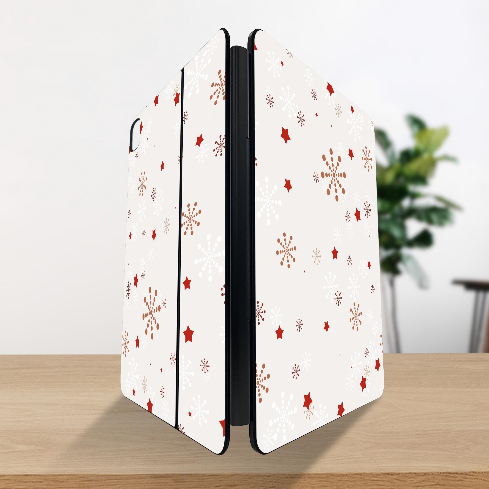 マジックキーボード 用 スキンシール 11インチ 13インチ iPad Pro11(M4) iPad Pro13(M4)用 2024年発売 第5世代 Magic Keyboard 対応 前面 背面 保護シール 人気 雪　結晶　星 004785